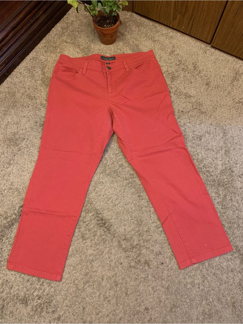 Ralph Lauren Coral Ankle-Length Stretch Jeans